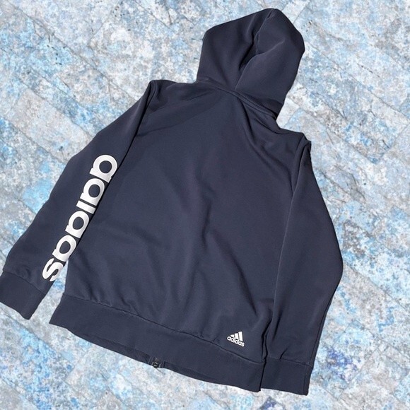 adidas‎ Essentials Logo Full Zip Hoodie - Picture 6 of 6